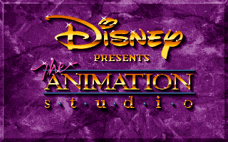 Title screen of Disney Presents: The Animation Studio