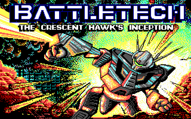 Title screen of BattleTech: The Crescent Hawk's Inception