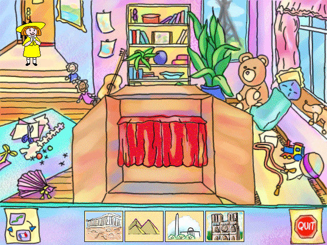 Gameplay of Madeline's Rainy Day Activities