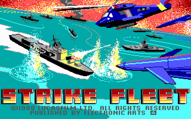 Title screen of Strike Fleet