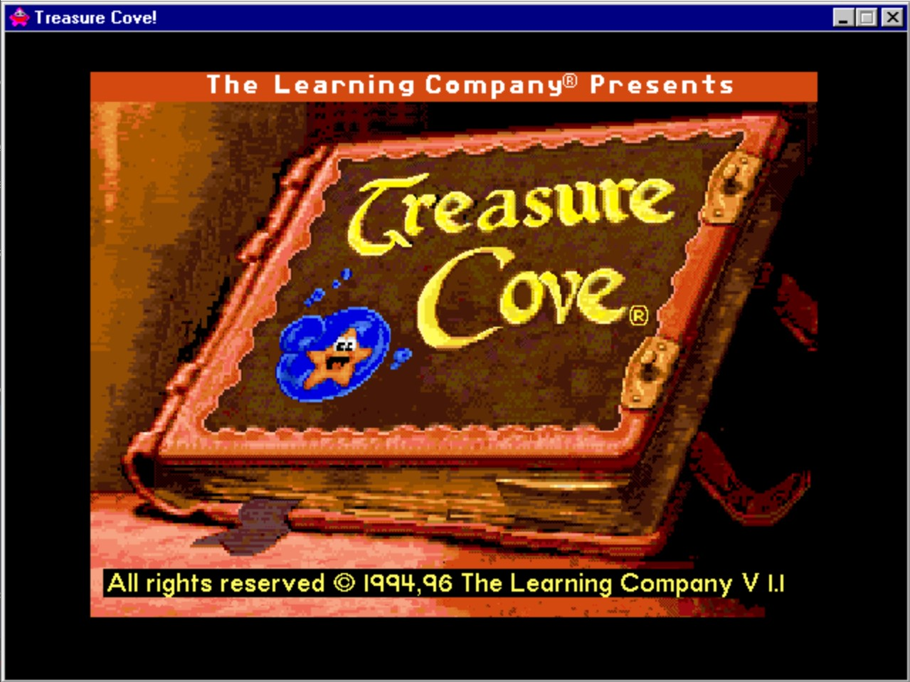 Title screen of Treasure Cove!