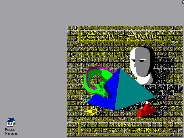 Title screen of Econ's Arena