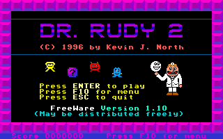 Title screen of Dr. Rudy 2