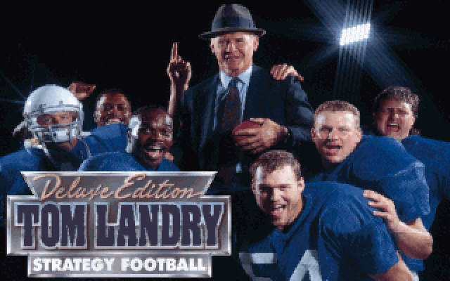 Title screen of Tom Landry Strategy Football Deluxe Edition