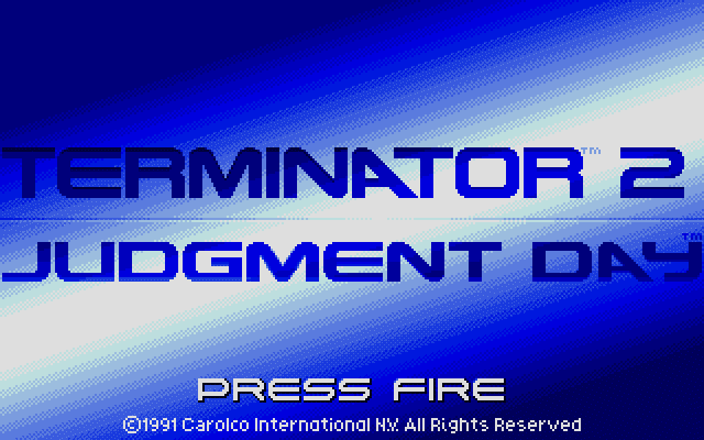 Title screen of Terminator 2: Judgment Day