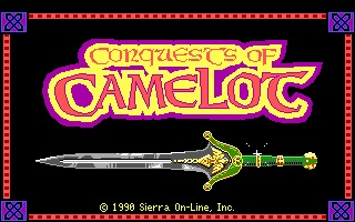 Title screen of Conquests of Camelot: The Search for the Grail