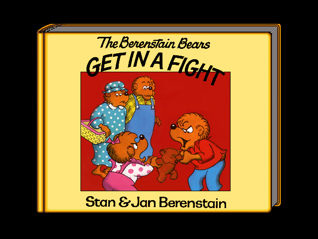 Title screen of The Berenstain Bears: Get in a Fight