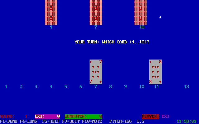 Gameplay of Tommy's Old Maid