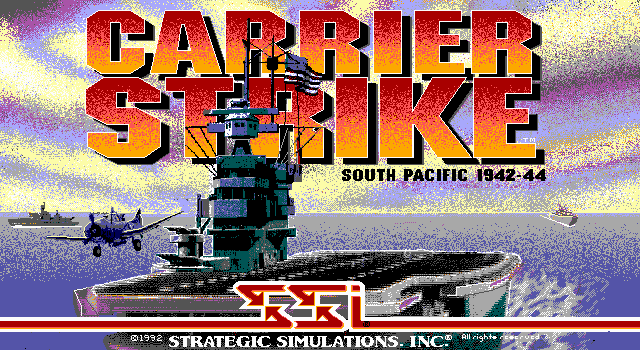 Title screen of Carrier Strike