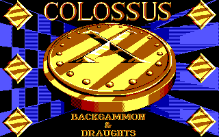 Title screen of Colossus X Draughts