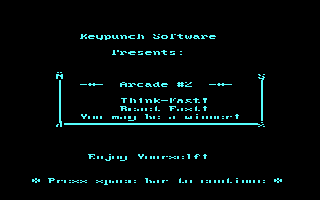 Title screen of Arcade 2