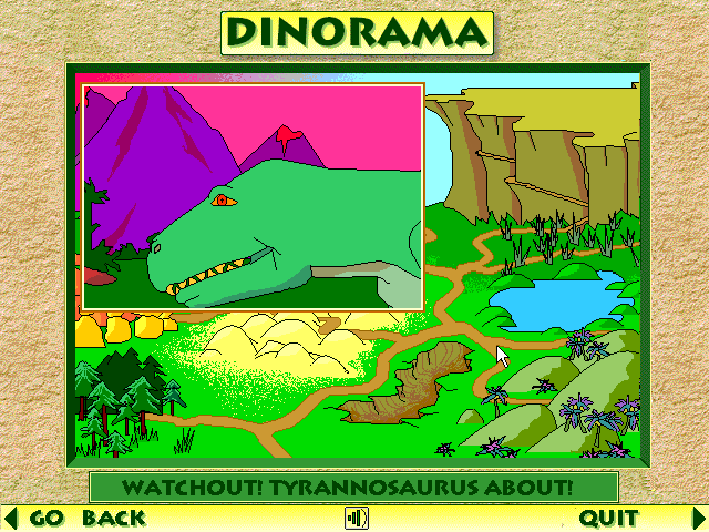 Gameplay of Multimedia Dinosaurs