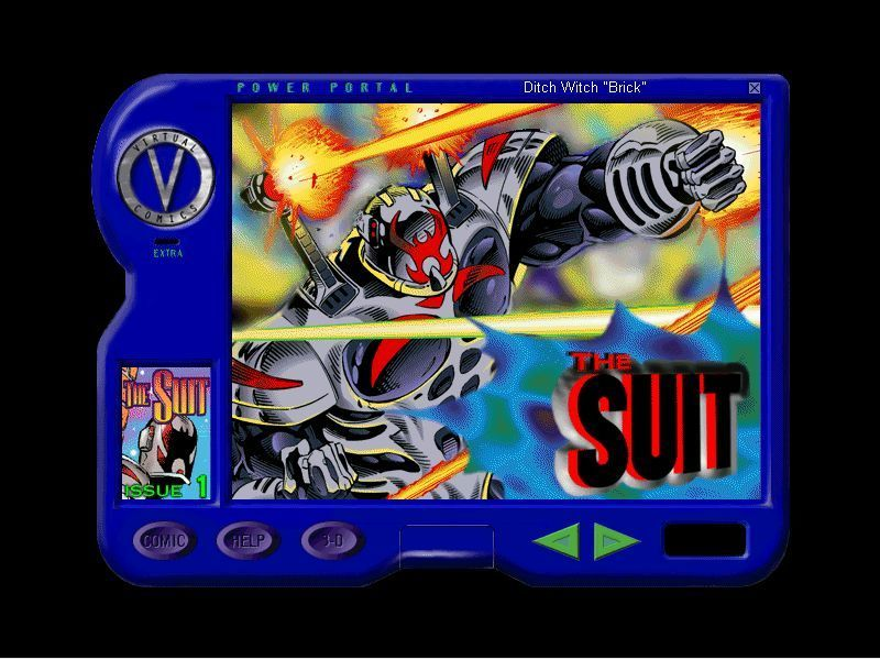 Title screen of The Suit