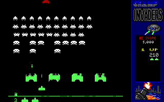Gameplay of CHAMP Invaders