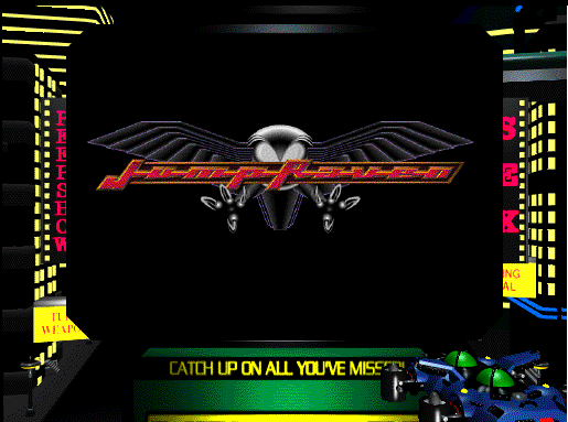 Title screen of Jump Raven