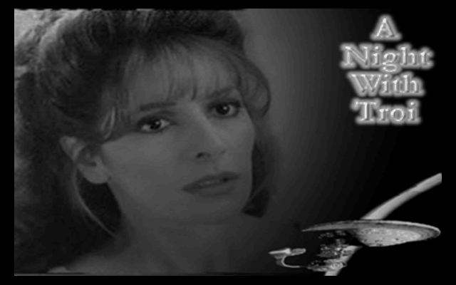 Title screen of A Night with Troi