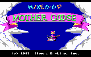 Title screen of Mixed-Up Mother Goose