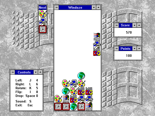 Gameplay of Windoze