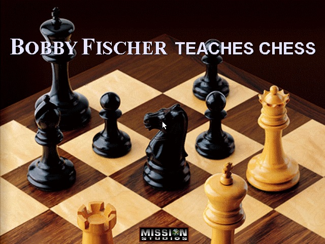 Title screen of Bobby Fischer Teaches Chess
