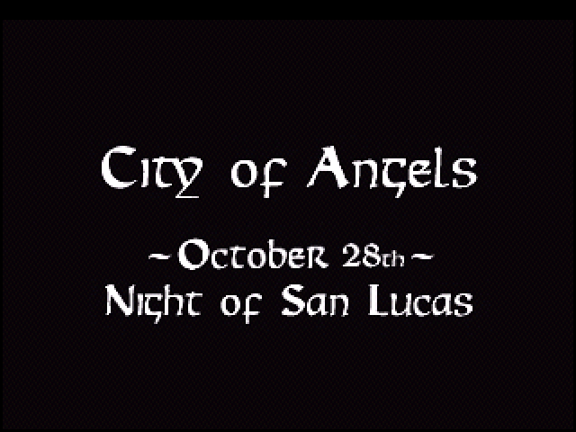 Title screen of The Crow: City of Angels