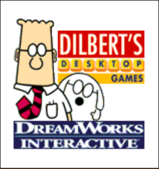 Title screen of Dilbert's Desktop Games