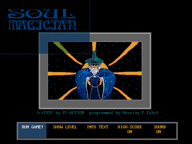 Title screen of Soul Magician