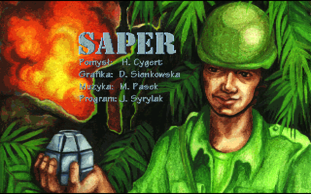 Title screen of Saper
