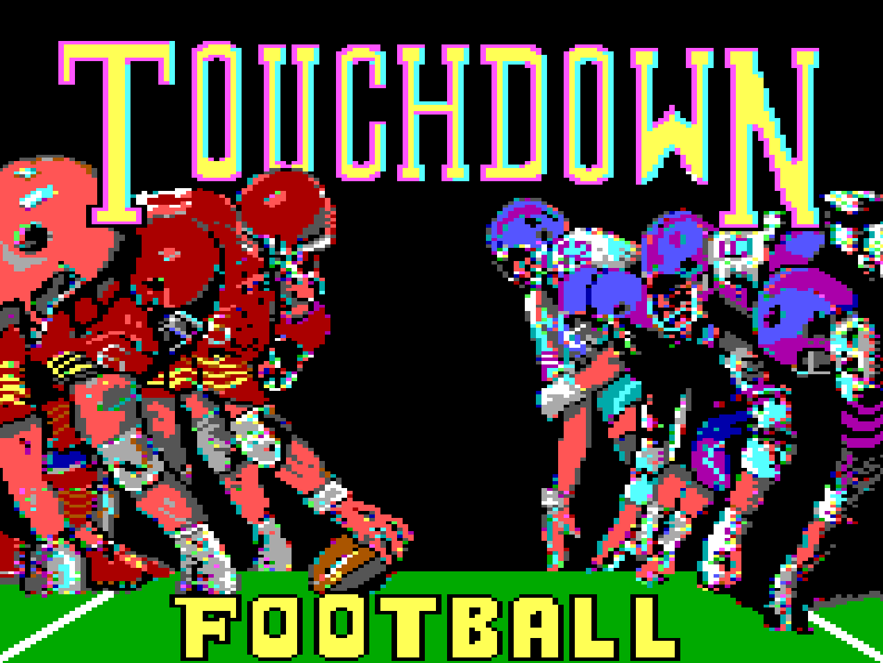 Title screen of Touchdown Football