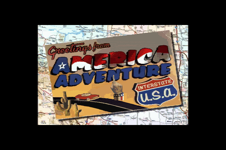 Title screen of America Adventure
