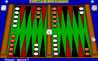 Gameplay of Colossus X Backgammon