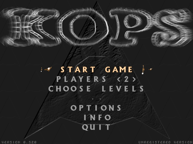 Title screen of KOPS