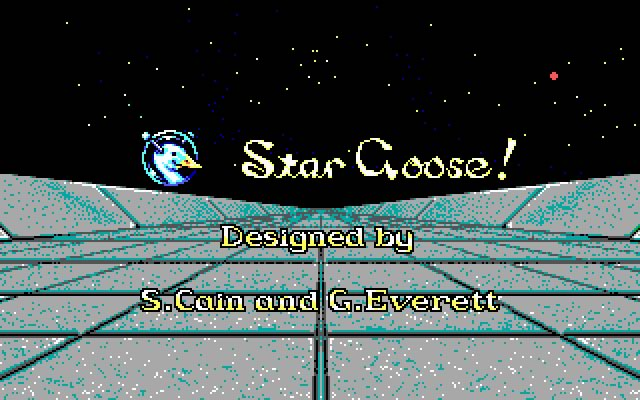 Title screen of Stargoose Warrior