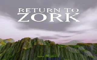 Title screen of Return to Zork (REEL Magic)