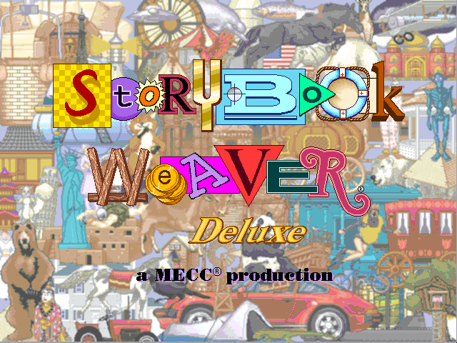 Title screen of Storybook Weaver Deluxe