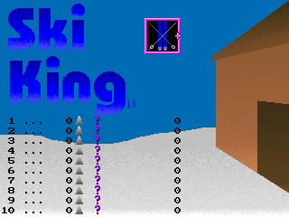 Title screen of Ski King