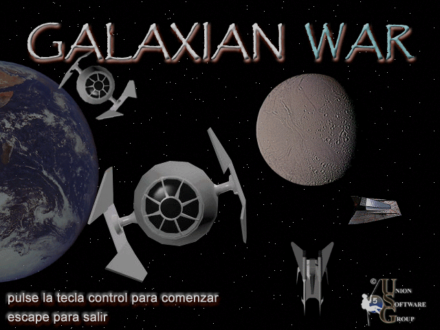 Title screen of Galaxian War