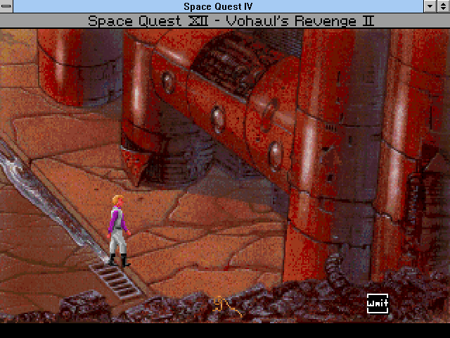 Gameplay of Space Quest IV: Roger Wilco and the Time Rippers