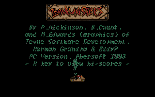 Title screen of The Munsters