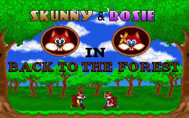 Title screen of Skunny: Back to the Forest