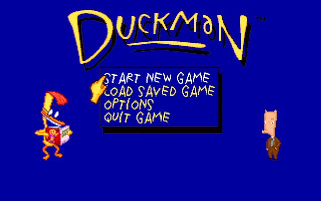 Title screen of Duckman: The Graphic Adventures of a Private Dick
