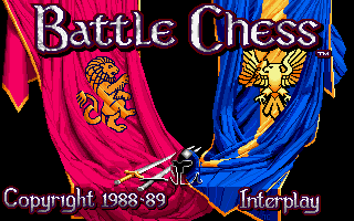 Title screen of Battle Chess