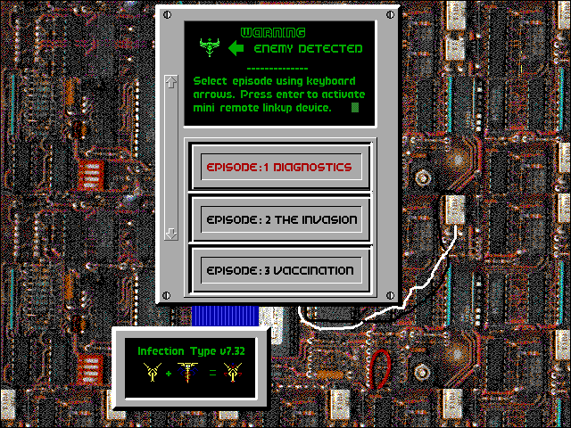 Title screen of Solder Runner