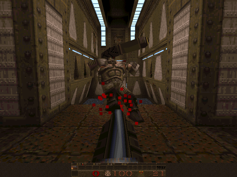 Title screen of Quake: Episode 5 - Dimensions of the Past