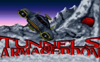 Title screen of Tunnels of Armageddon