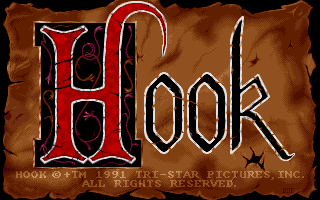 Title screen of Hook