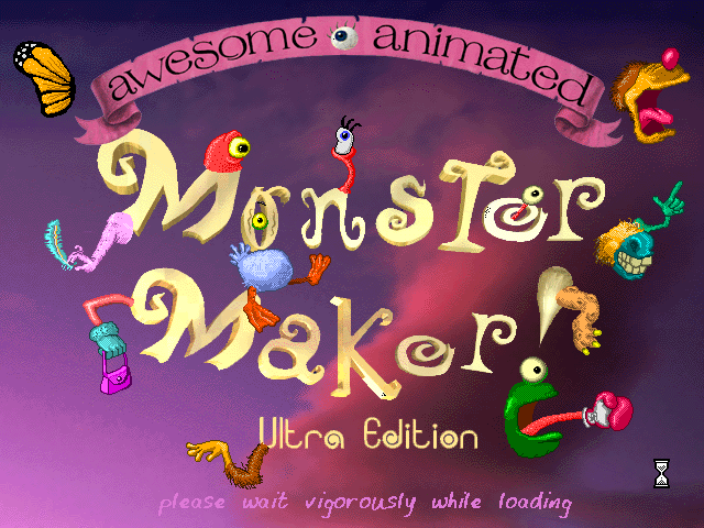 Title screen of AweSome Animated Monster Maker: Ultra Edition