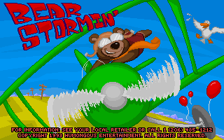 Title screen of Bear Stormin'