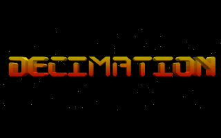Title screen of Decimation