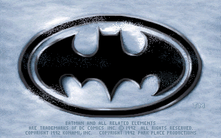 Title screen of Batman Returns
