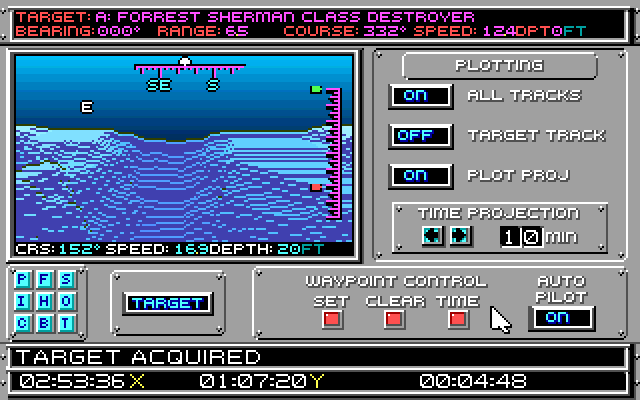 Gameplay of 688 Attack Sub